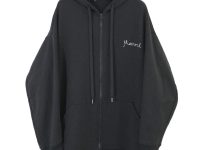 MARNI マルニ 21SS oversized hoodie ロゴ刺繍オーバーサイズドジップアップパーカー 36 FLJE0103X0UTCZ58