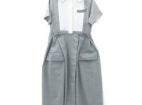 sacai サカイ 21SS Suiting Dress ドッキングデザインシャツワンピース 2 21-05523