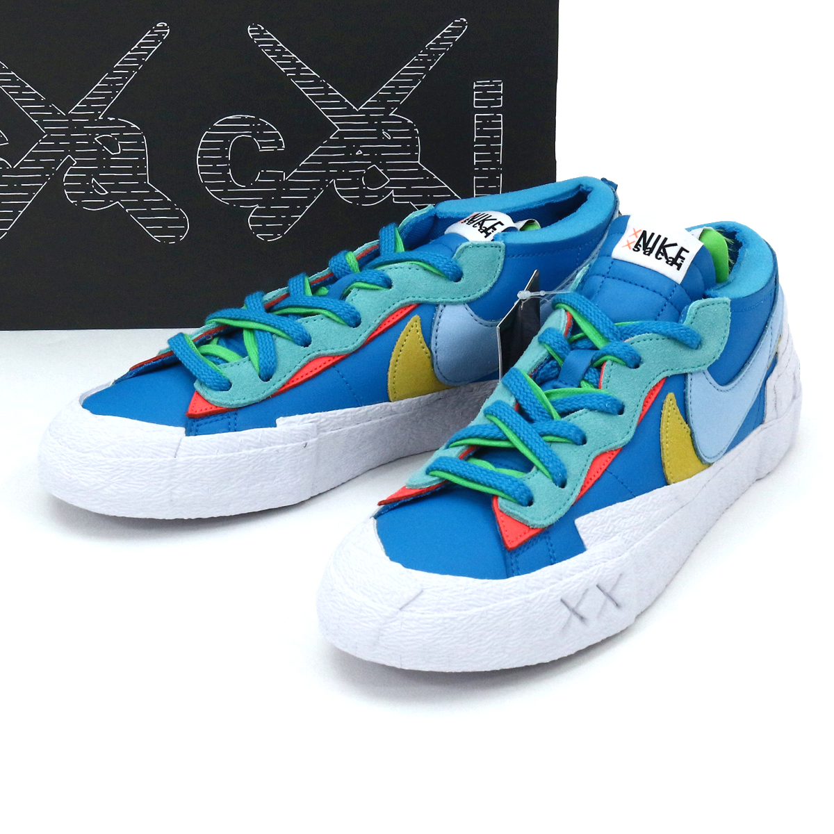 NIKE ナイキ 21AW BLAZER LOW SACAI KAWS スニーカー NEPTUNE BLUE 27.5cm DM7901-400