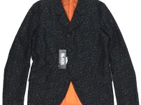 BLACK COMME des GARCONS ブラック コムデギャルソン 21SS レオパードプリントカットアウトデザインテーラードジャケット L AD2020 1G-J008