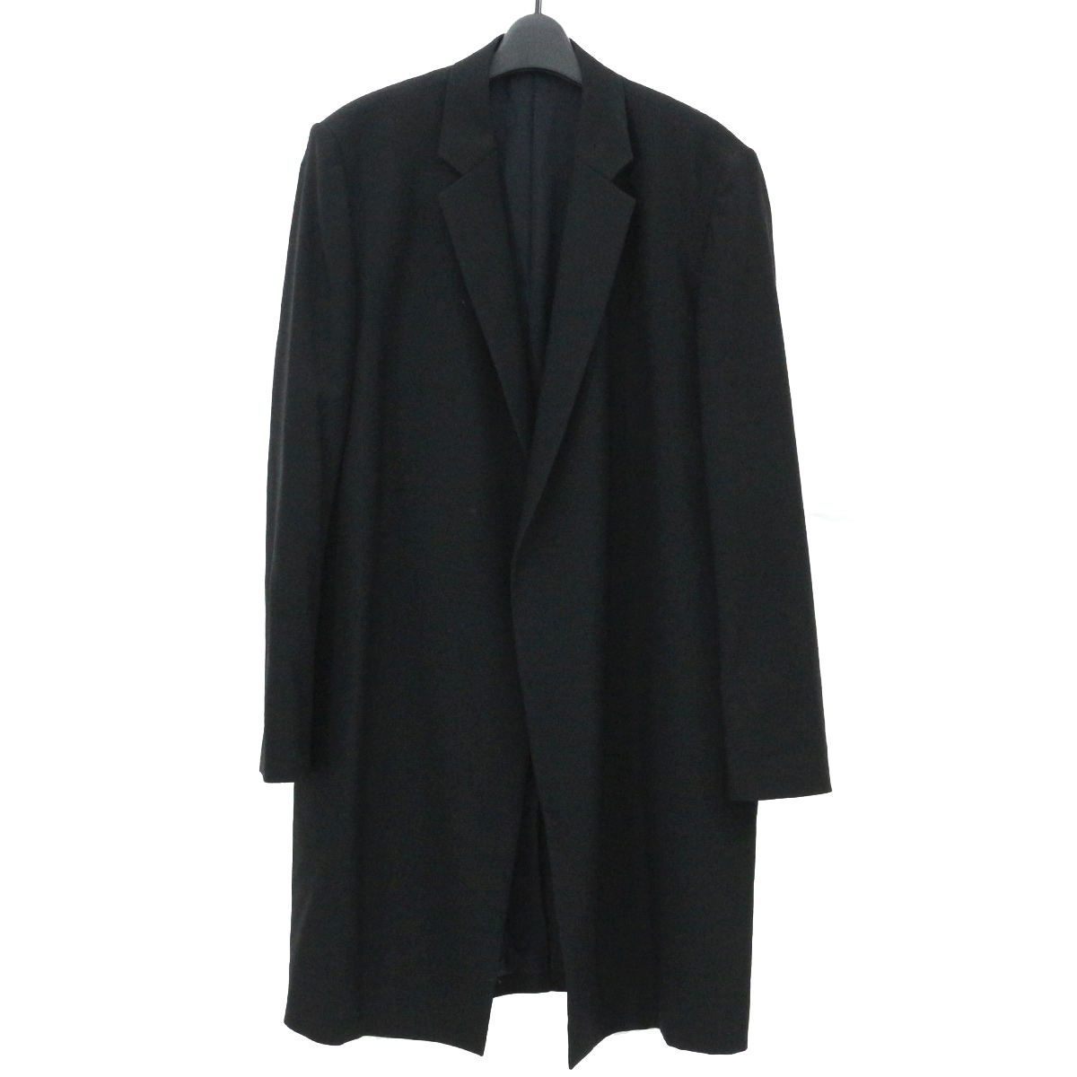 LAD MUSICIAN ラッドミュージシャン 17SS WOOL GABARDINE LONG JACKET ウールギャバジンボタンレスロングジャケット コート 42 2117-306