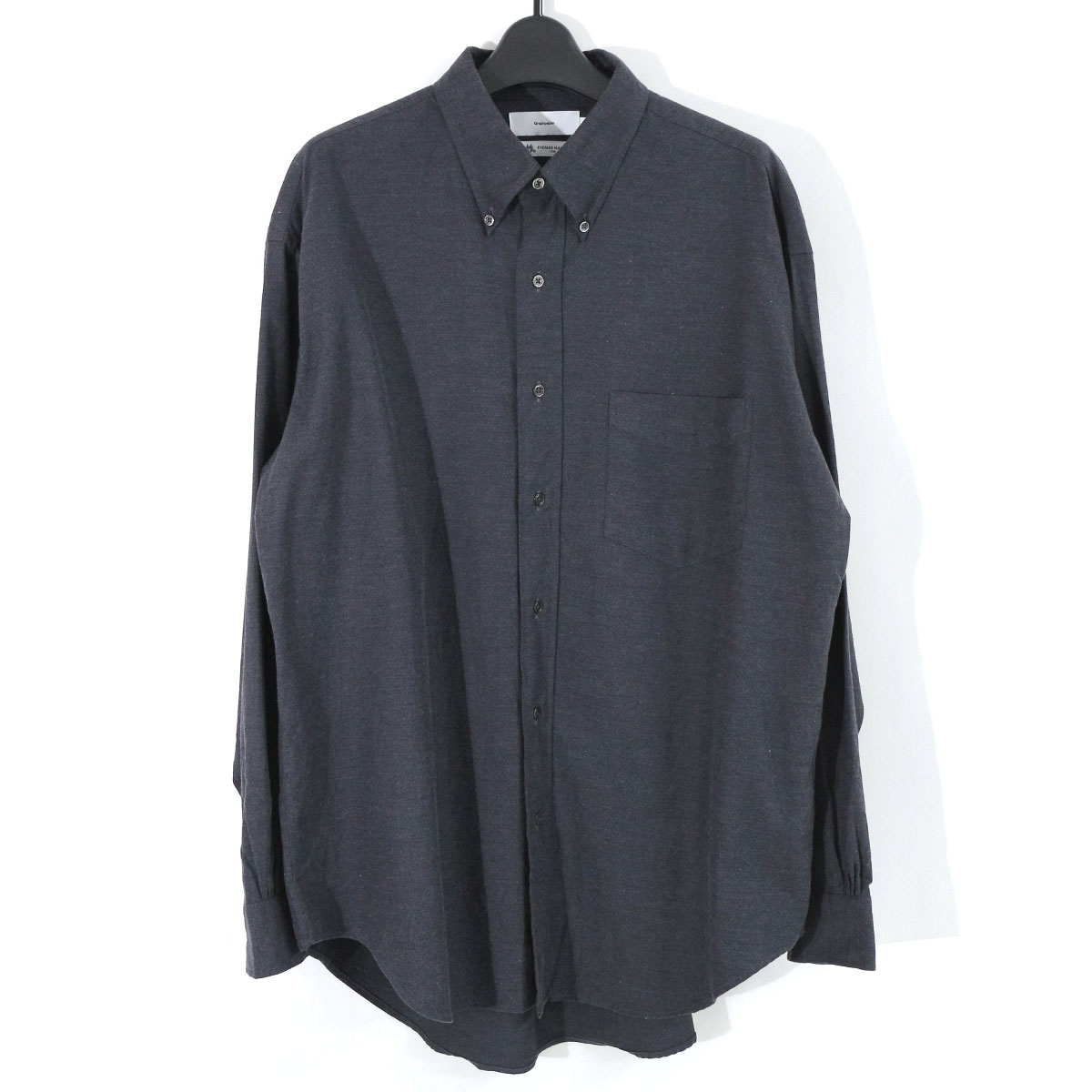 Graphpaper グラフペーパー 19AW THOMAS MASON LS BD Box Shirt ボタンダウンボックスフランネルシャツ 1 GM193-50060B