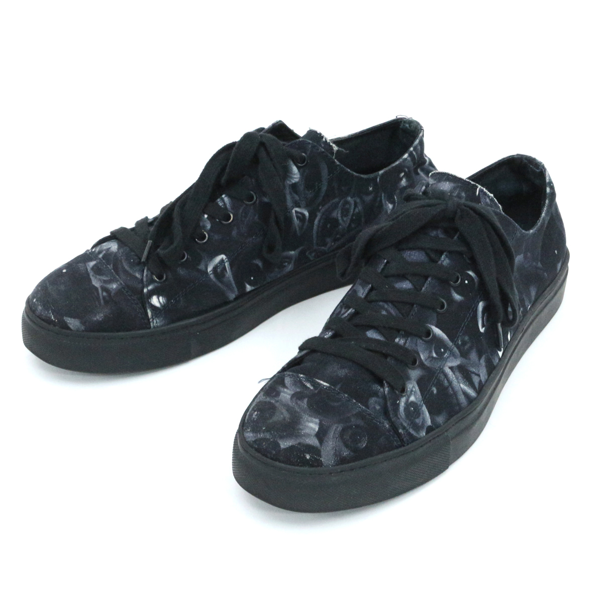 Yohji Yamamoto POUR HOMME ヨウジヤマモト プールオム 21SS EYE PRINT SNEAKERS アイプリントキャンバススニーカー 4 HD-E04-063