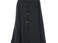BLACK COMME des GARCONS ブラック コムデギャルソン 12AW ウール縮絨ダッフルポンチョコート XS AD2012 1J-C003