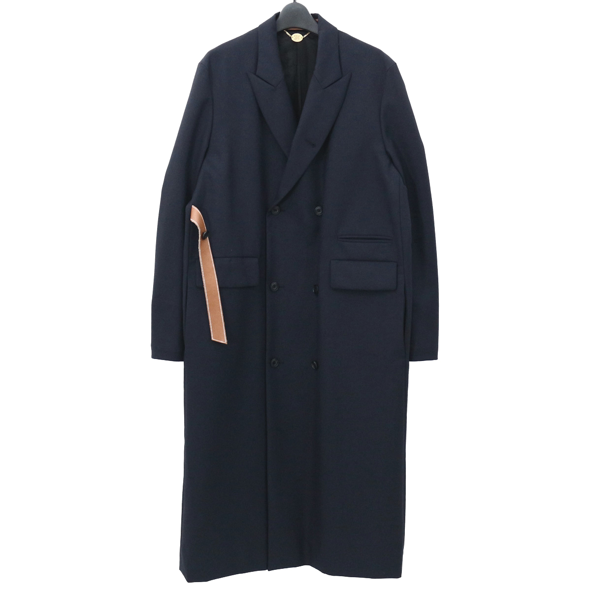 SUNSEA サンシー 20AW NAVY DOUBLE-BREASTED COAT ダブルブレステッド 