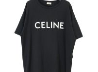 CELINE セリーヌ 22AW ロゴスクリーンプリントルーズTシャツ L 2X681671Q