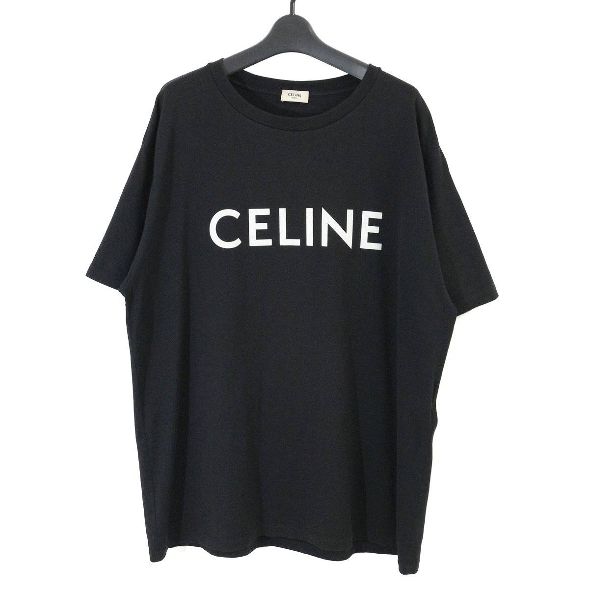 CELINE セリーヌ 22AW ロゴスクリーンプリントルーズTシャツ L 2X681671Q