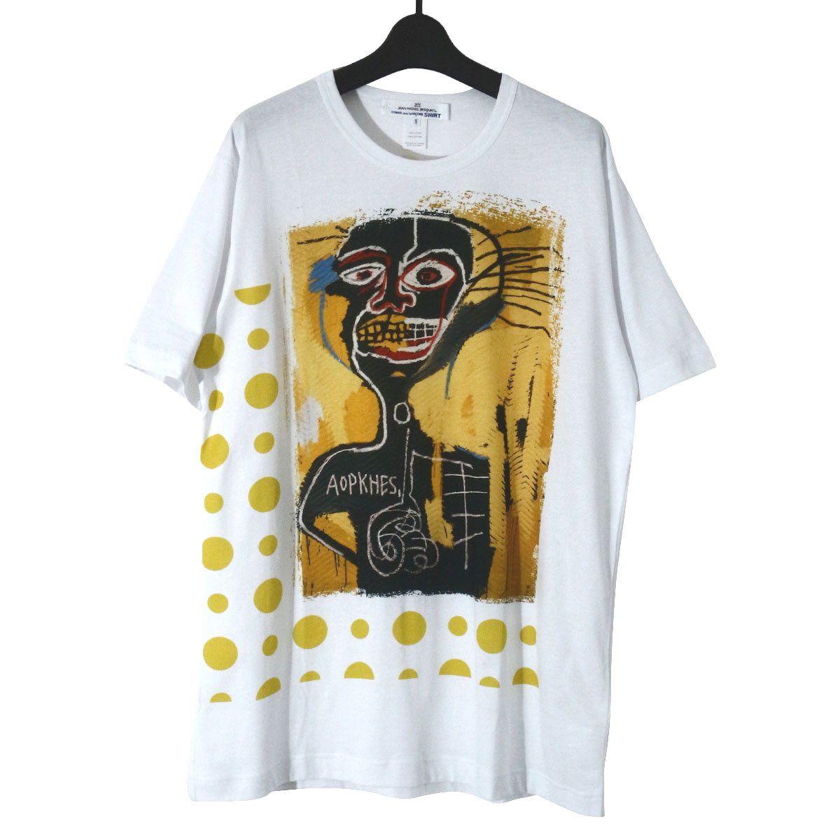 COMME des GARCONS SHIRT コムデギャルソンシャツ × JEAN-MICHEL BASQUIAT 18AW 『Cabeza』 プリントTシャツ X W26102