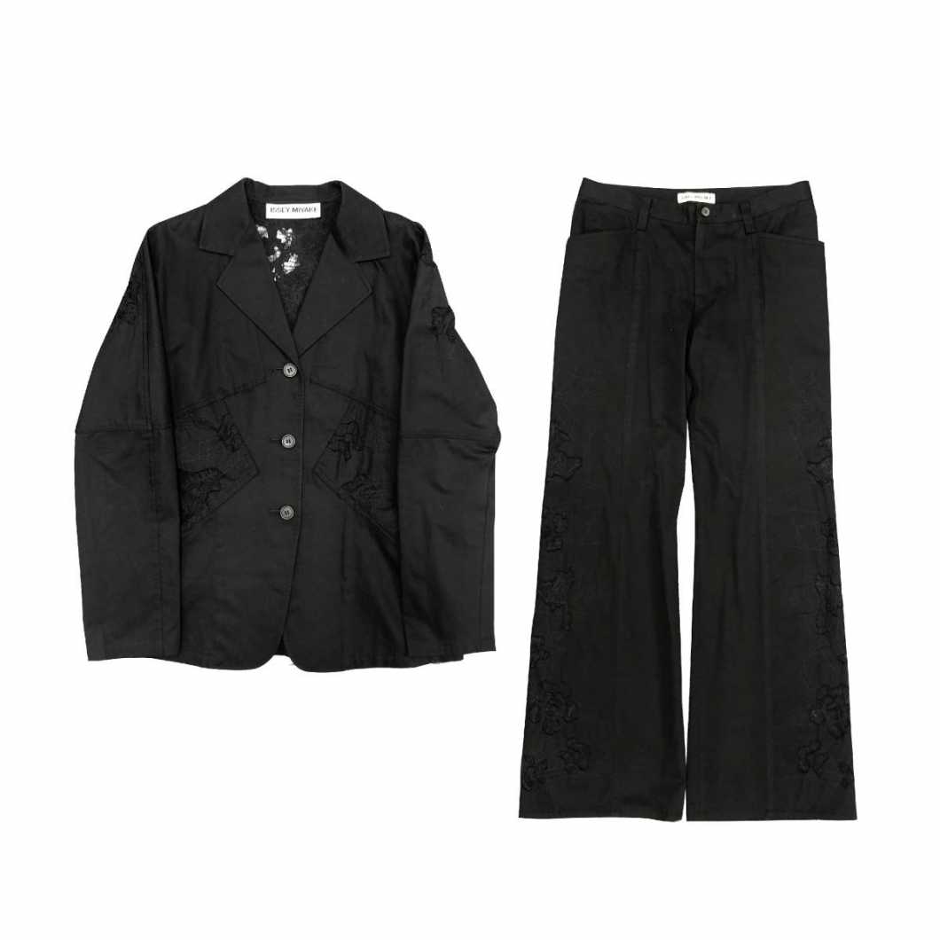 ISSEY MIYAKE イッセイミヤケ 03SS レースコンビネーションステッチワークセットアップ【買取金額 11,000円】